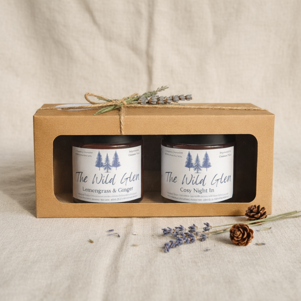 Wild Glen Signature Candle Gift Set – Two Hand-Poured Natural Wax Candles