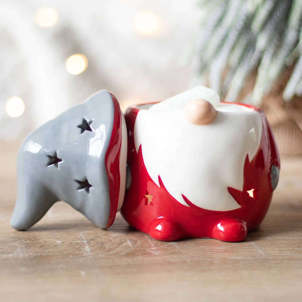 Red and Grey Christmas Gonk Oil Burner & Festive Wax Melt Bar