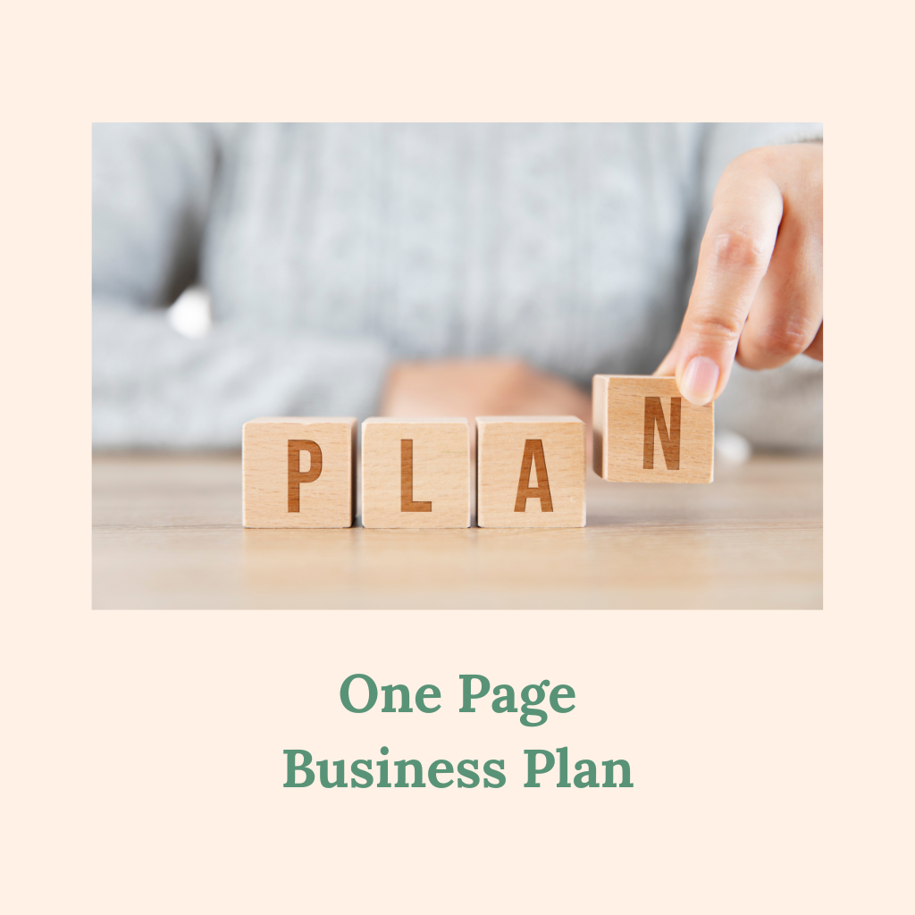 One Page Business Plan
