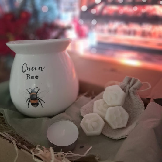 Queen Bee Wax Warmer & Melts giftset