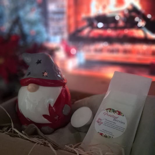Red and Grey Christmas Gonk Oil Burner & Festive Wax Melt Bar