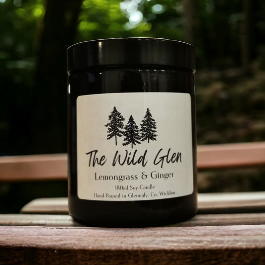 Lemongrass & Ginger Scented Candle - The Wild Glen