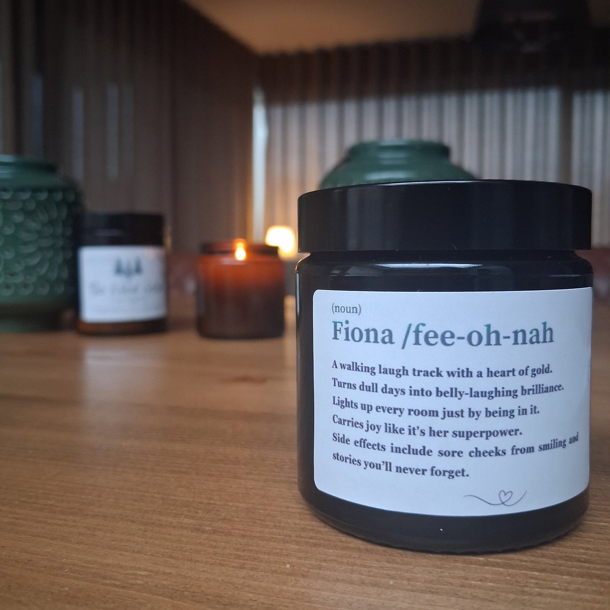 Personalised Definition Candles - The Wild Glen