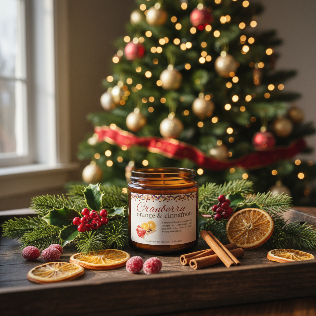 Cranberry Orange & Cinnamon Candle
