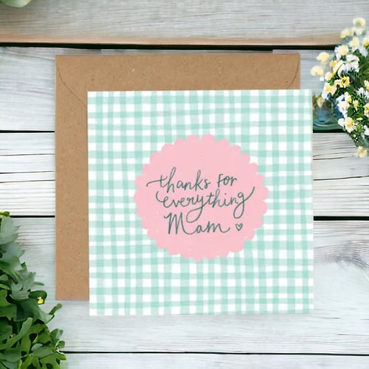 Thanks for everything Mam - Greeting Card - The Wild Glen